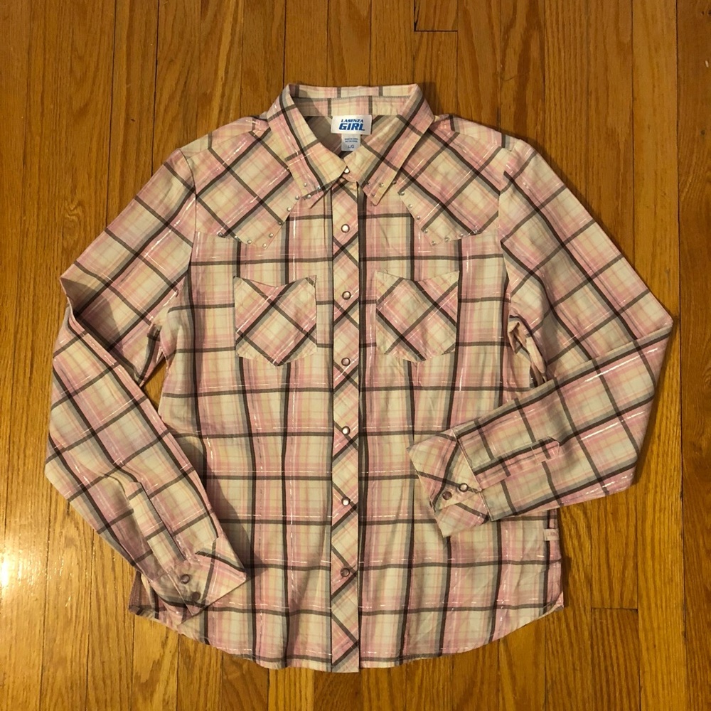 La Senza Girl plaid shirt